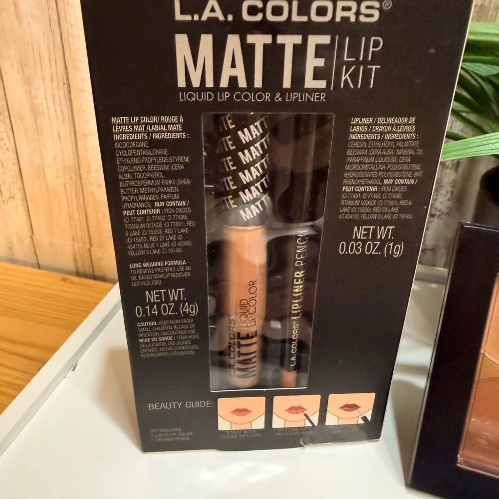 L.A. Colors Multi-Shade Eyeshadow & Face Palettes - Warm Browns, Pinks, Peach